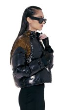 BLACK NYLON PUFFER