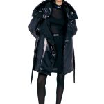 BLACK NYLON COAT