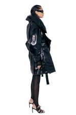 BLACK NYLON COAT - Image 2