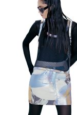 BLACK MESH SKIRT - Image 2
