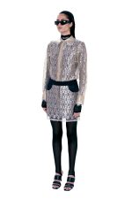 SILVER AND GOLD LACE SHIRT