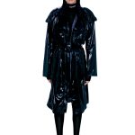 BLACK PURPLE LIGHT COAT