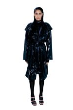 BLACK PURPLE LIGHT COAT