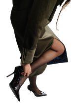 UTILITY MIDI SKIRT – OLIVE - Image 2