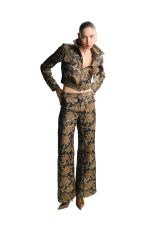 FLORAL BROCADE CROPPED JACKET - Image 2