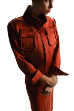 CROPPED JACKET – ORANGE