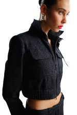 CROPPED JACKET GRAY - Image 3