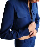 CROPPED JACKET BLUE